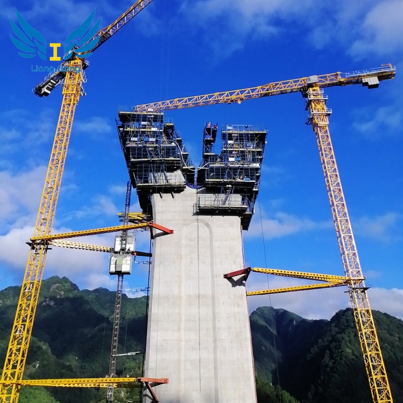 Sistema de encofrado de escalada de hormigón con soporte de escalada automático hidráulico Lianggong para edificios de gran altura